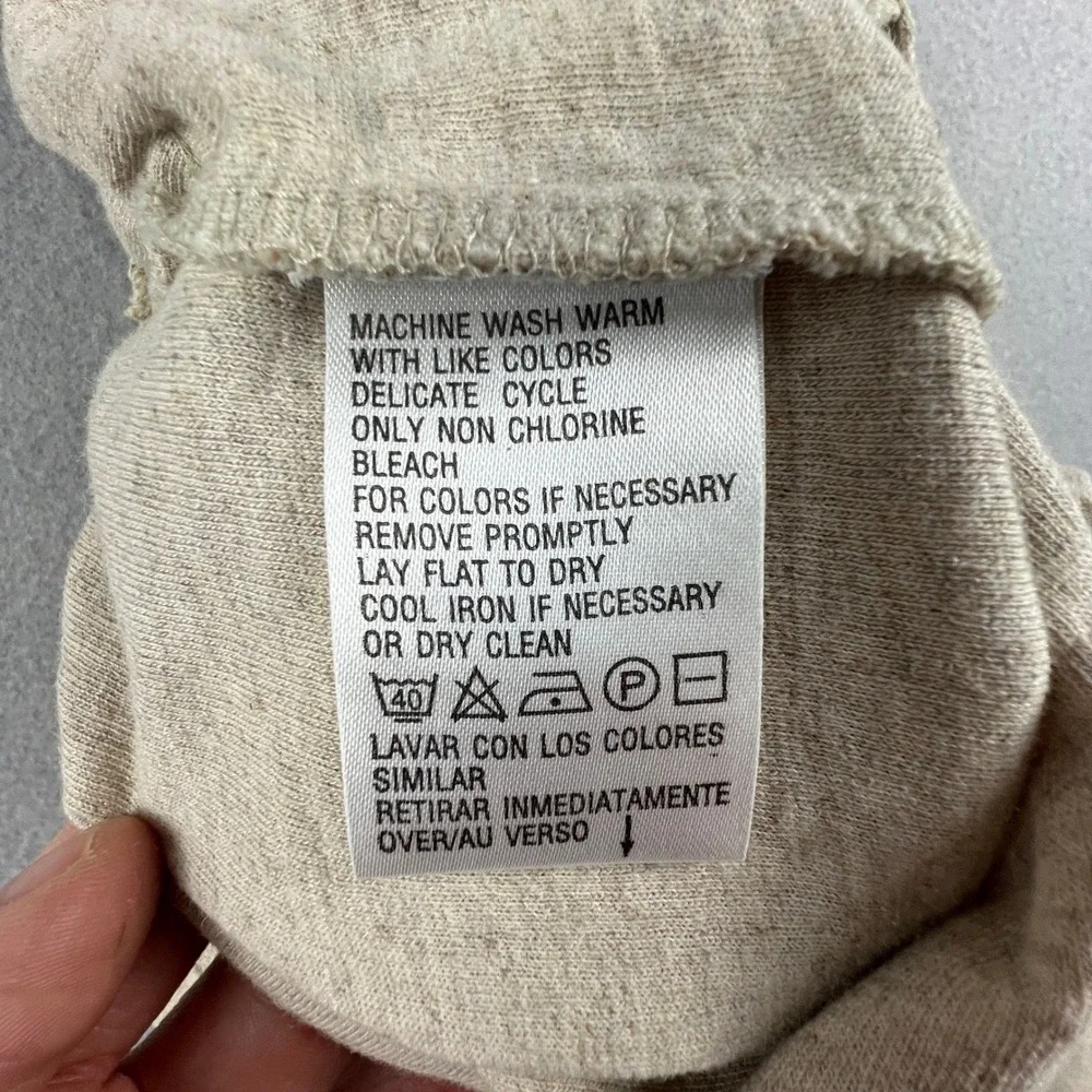 Linen Pants Womens Large Beige Cotton Ramie Drawstring Lounge Casual‎ Summer